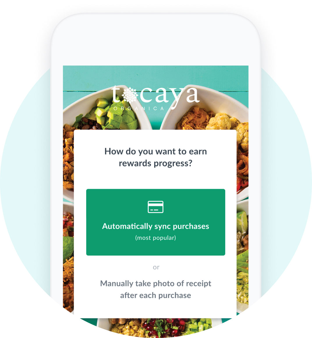 Tocaya app using Thanx