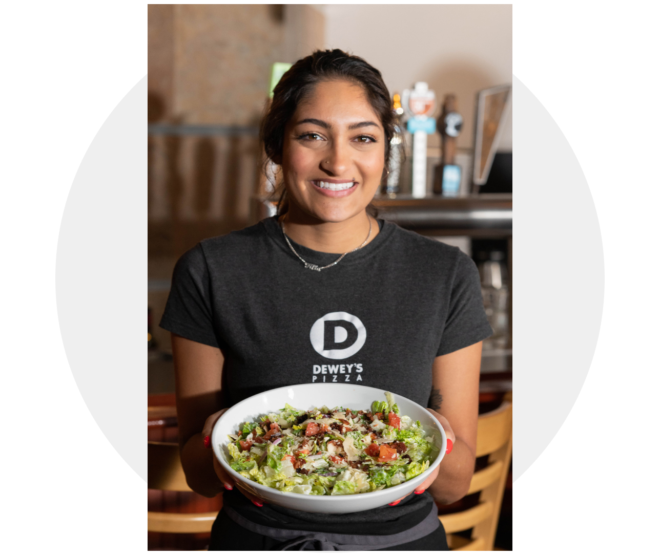 Deweys Pizza Restaurant waitress